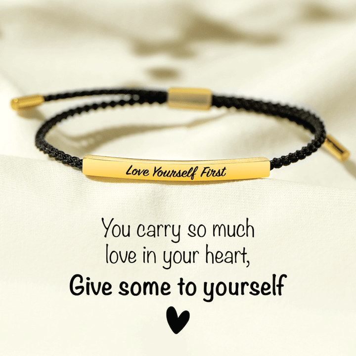 Love Yourself First - Motivational Tube Bracelet