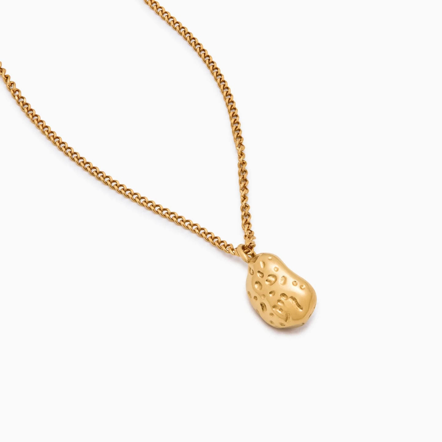 Gilded Pearl Drop Necklace