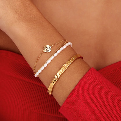 Helios Gold Cuff Bracelet