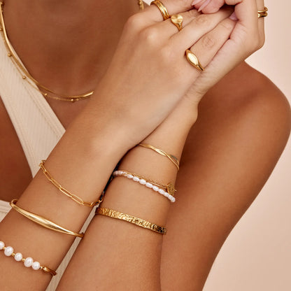 Helios Gold Cuff Bracelet
